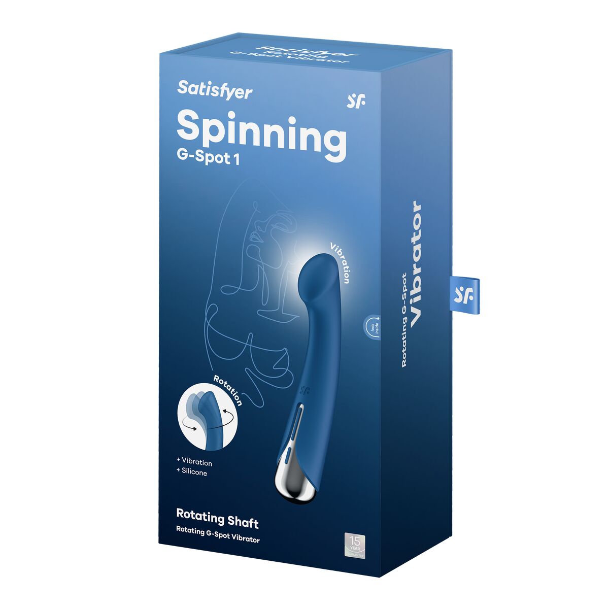 Vibrátor na bod G Satisfyer Spinning G-Spot 1 Modrý